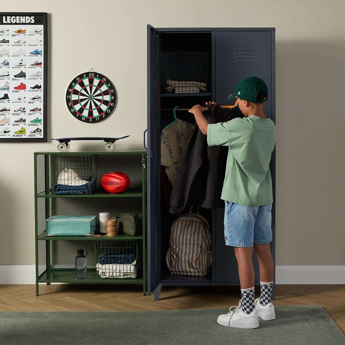 Mocka Original Locker Wardrobe - Steele - Image 6
