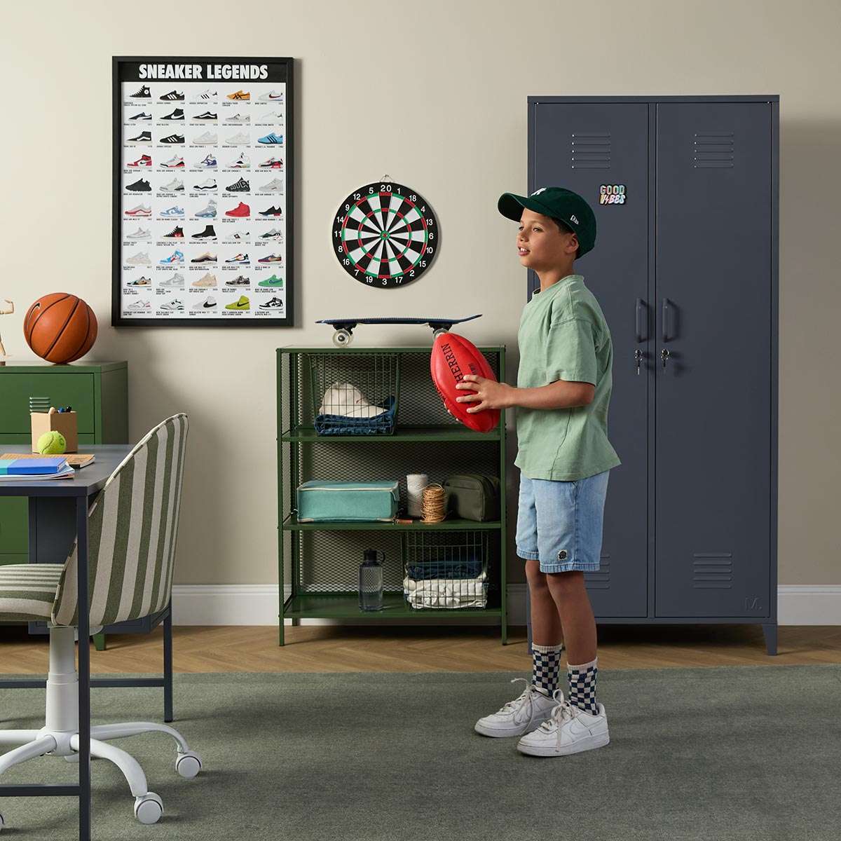 Mocka Original Locker Wardrobe - Steele - Image 7