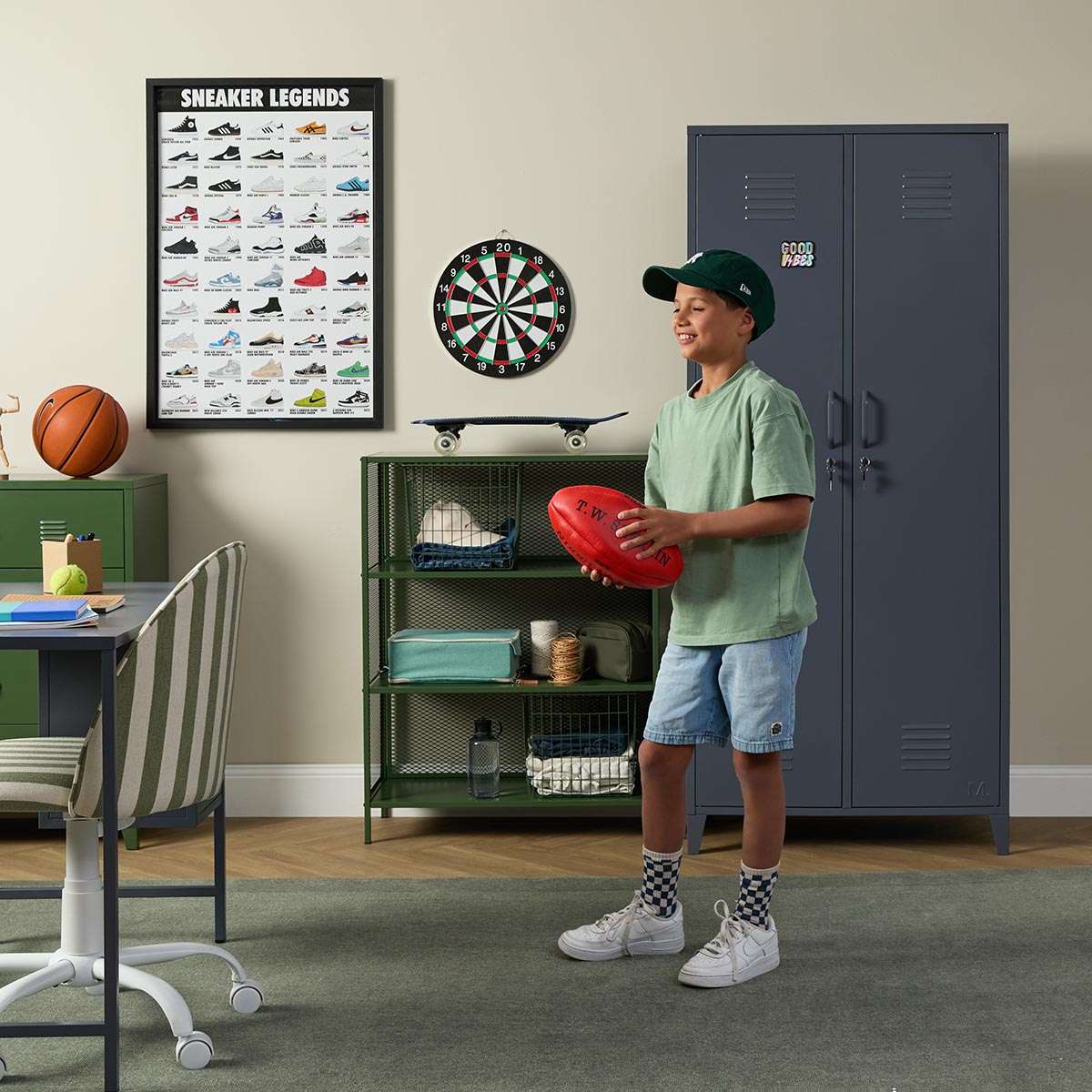 Mocka Original Locker Wardrobe - Steele - Image 8