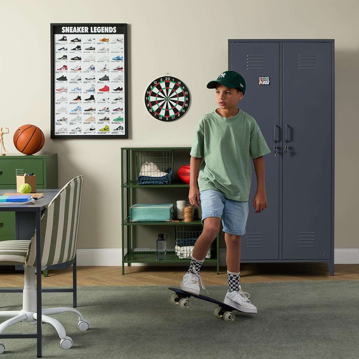 Mocka Original Locker Wardrobe - Steele - Image 9