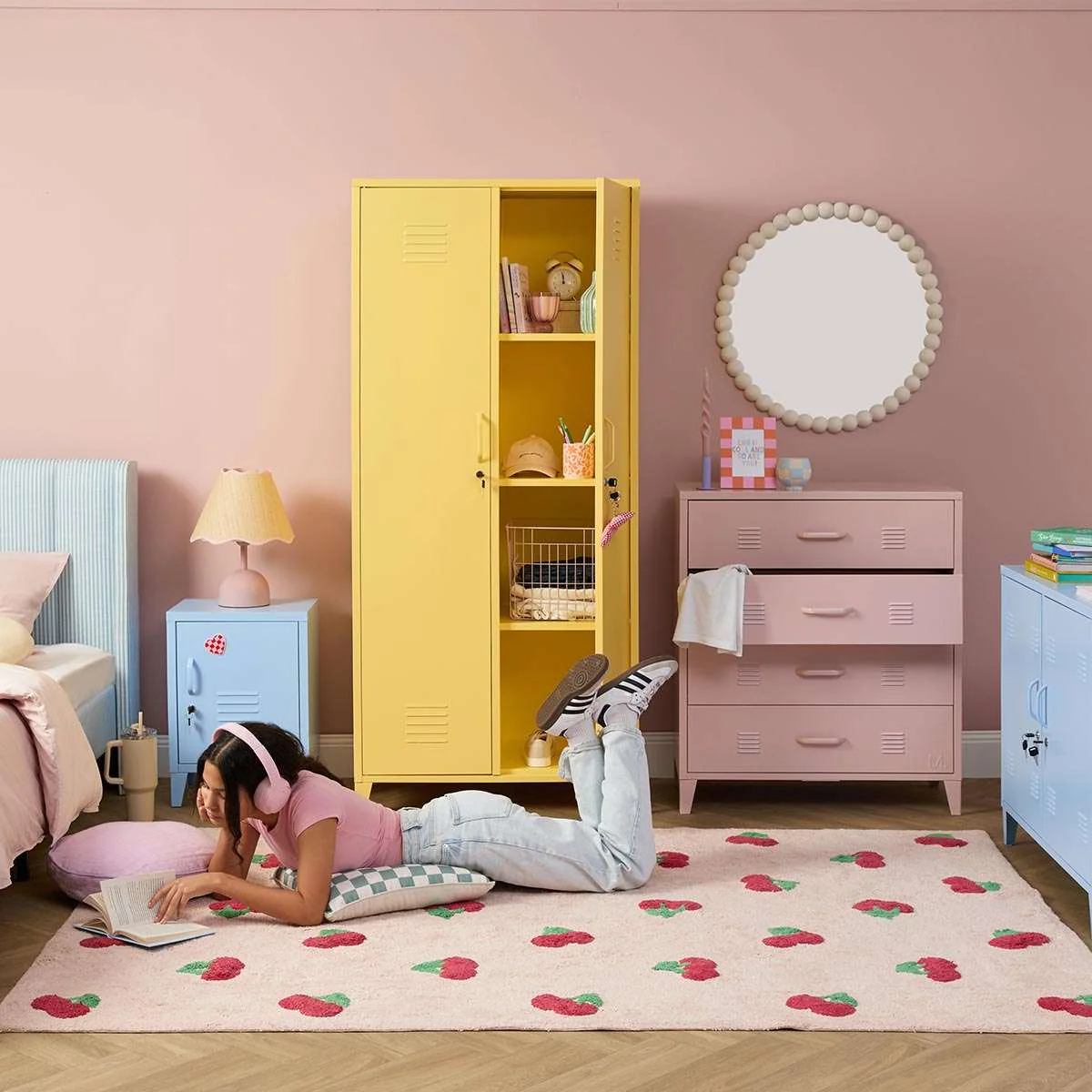 Mocka Original Locker Wardrobe - Yellow - Image 13
