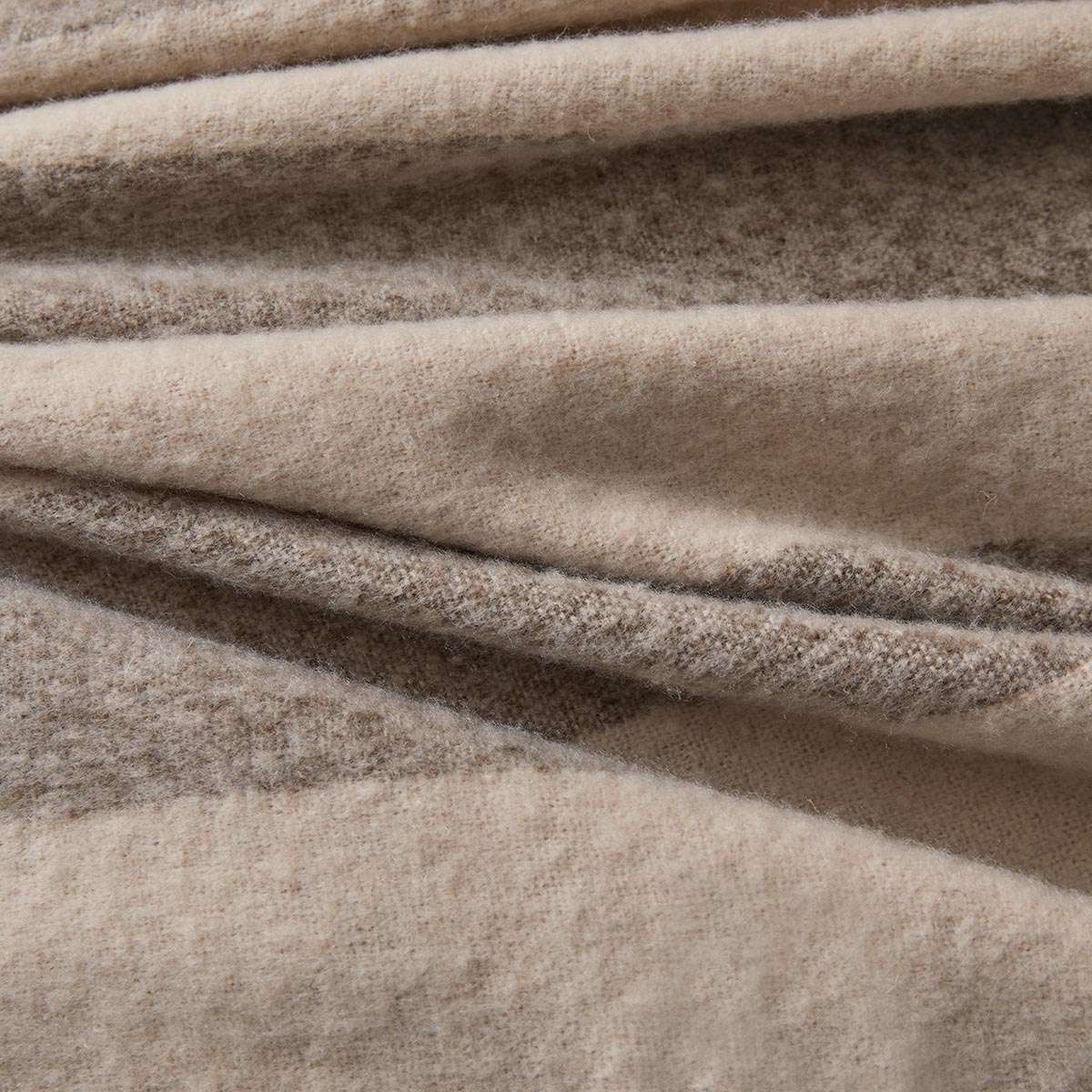 Mocka Stripe Throw Blanket - Mocha - Image 3