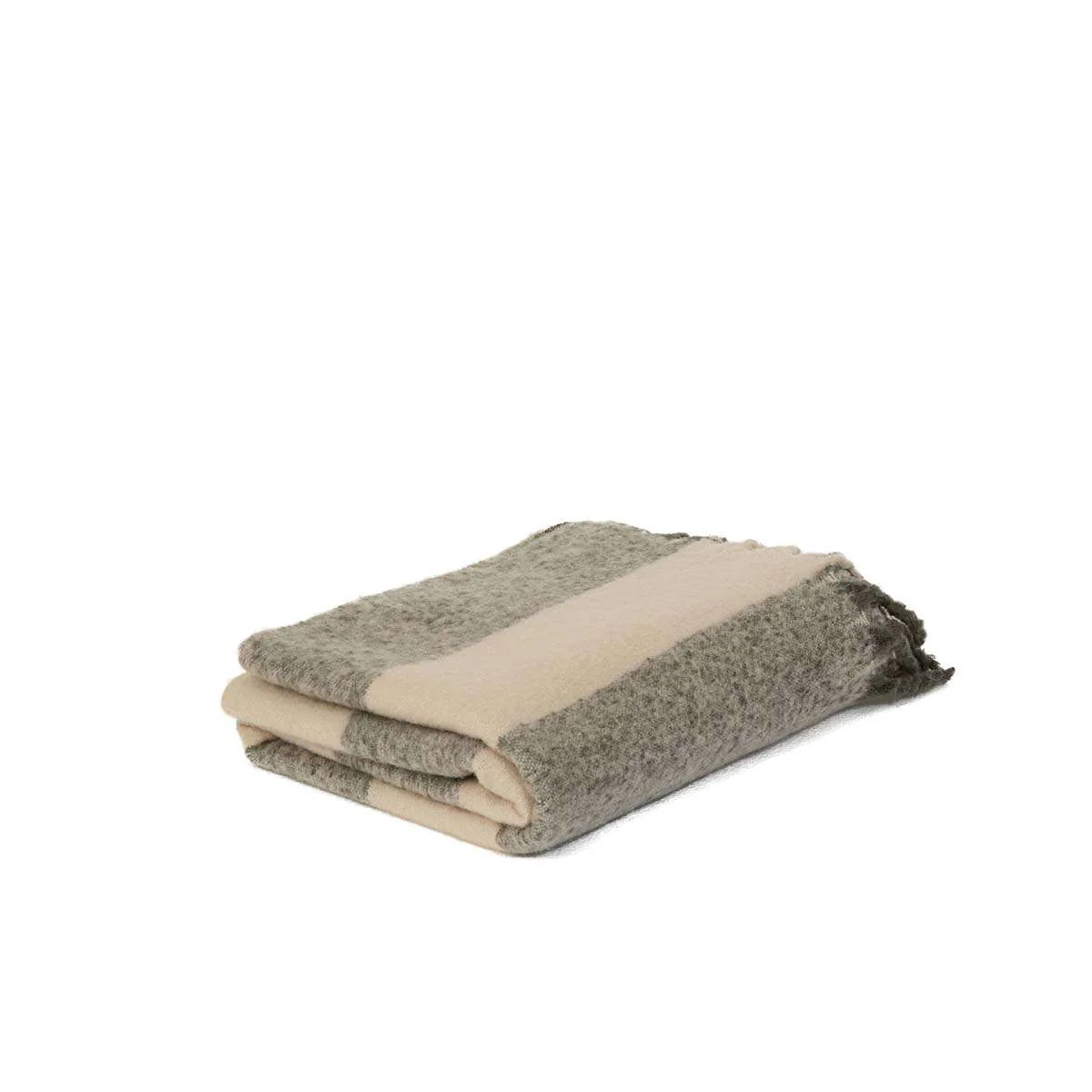 Mocka Stripe Throw Blanket - Olive - Image 5