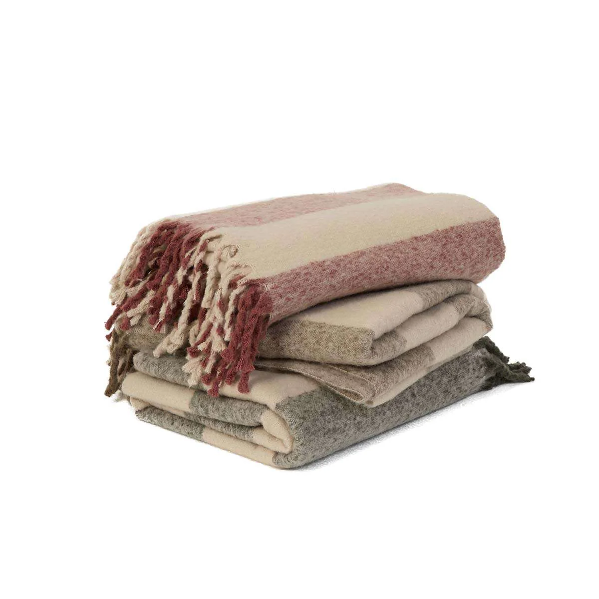 Mocka Stripe Throw Blanket - Olive - Image 6