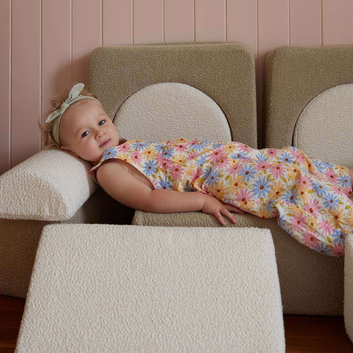 Modular Play Sofa - Cream/Beige Boucle - Image 10