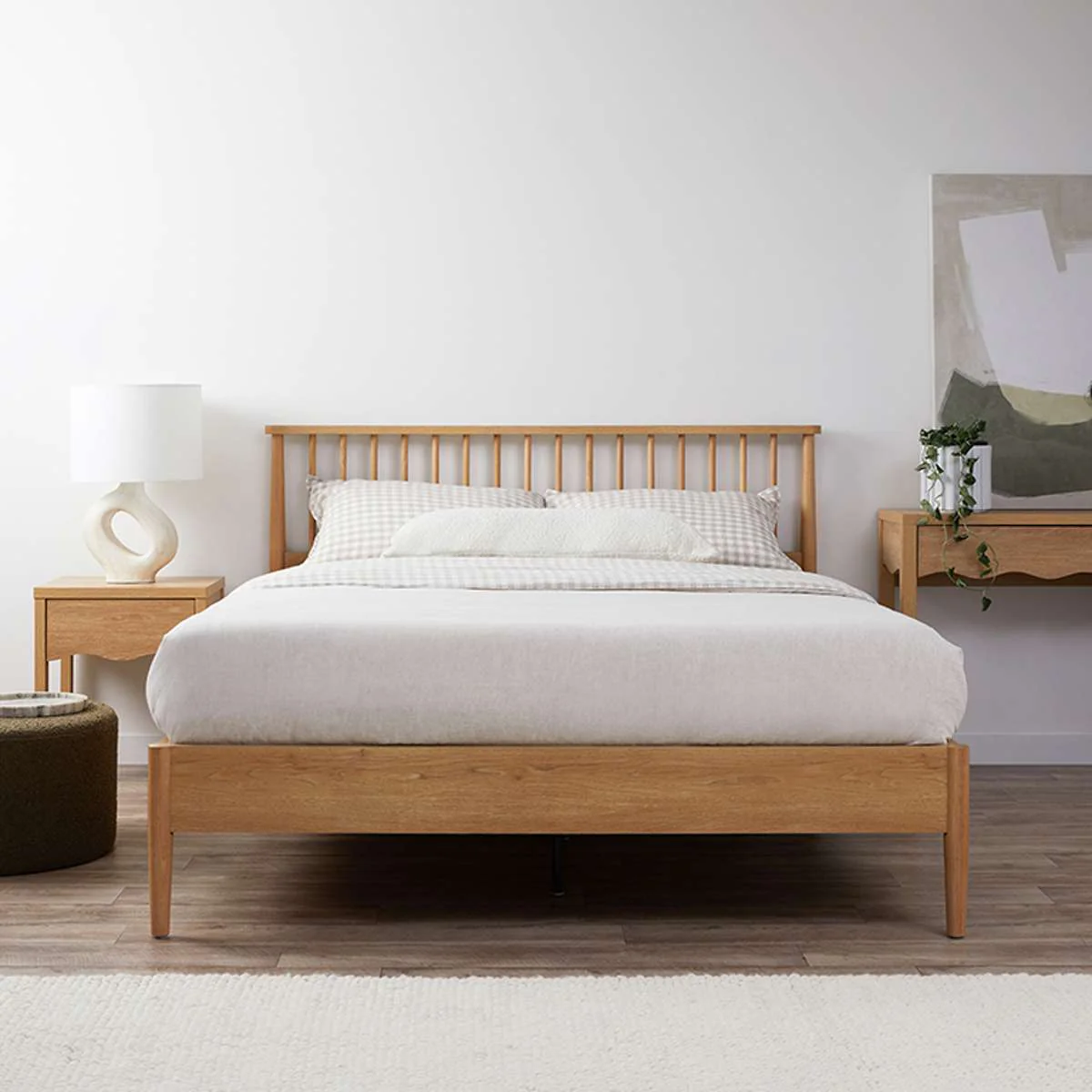 Napier Natural + Eros Green Three Piece Bedroom Set - Image 3