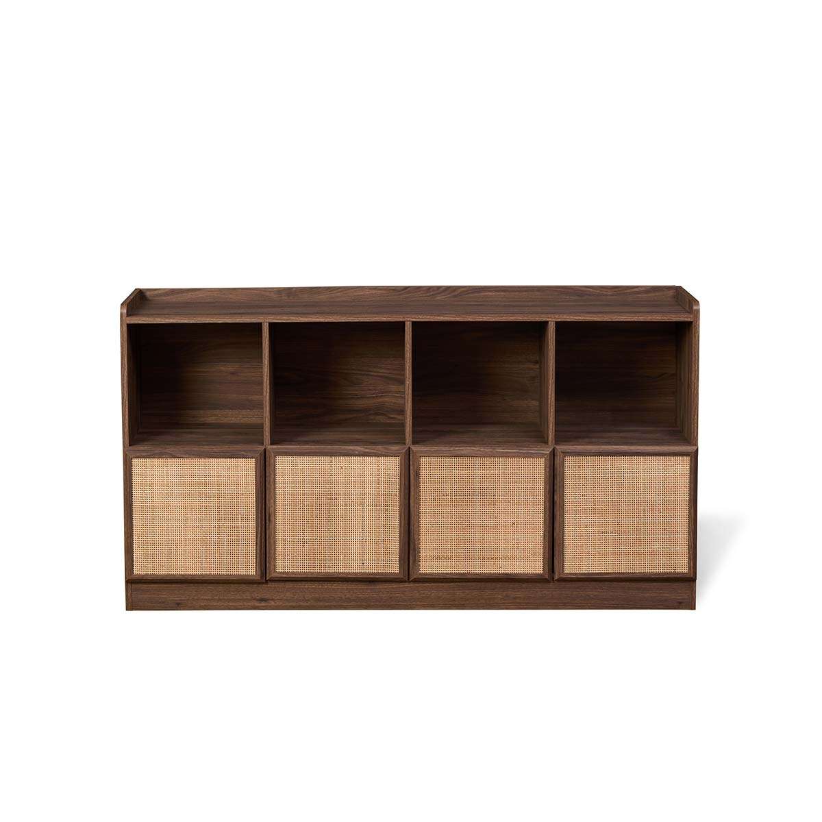 Noosa Rattan Cube Storage Bookcase  - Walnut - Image 8