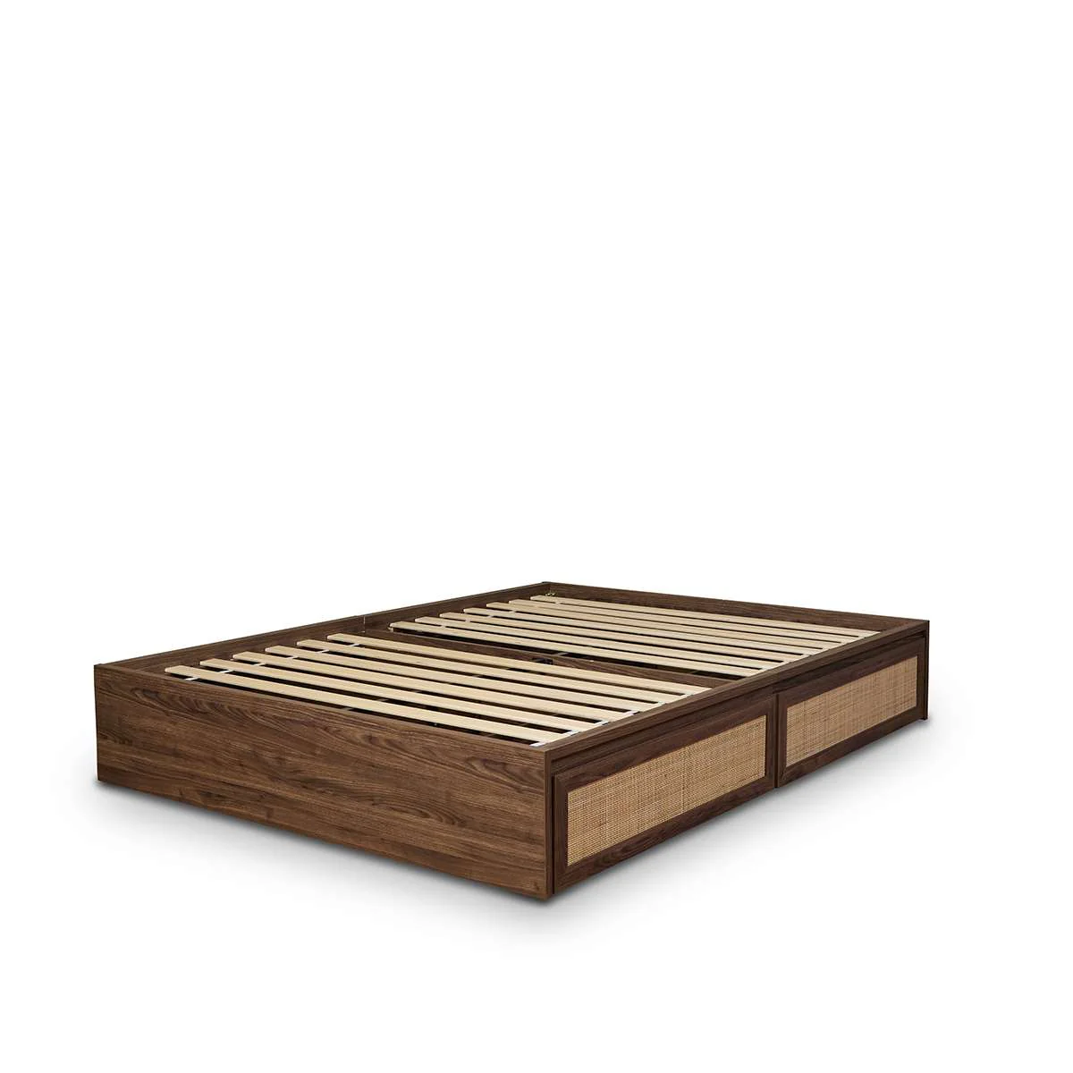 Noosa Rattan Queen Bed Base and Bamboo Queen Mattress Bundle - Image 4