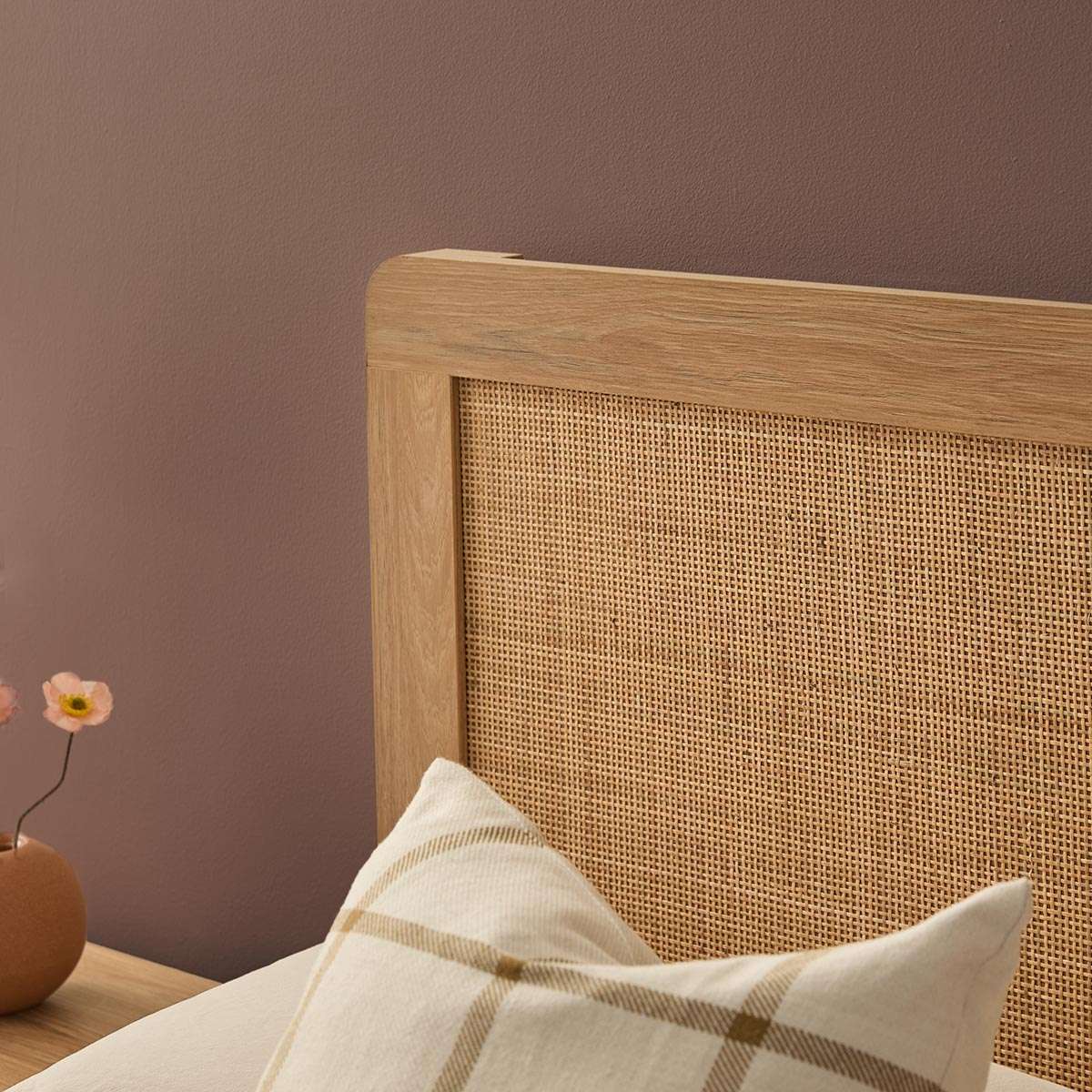 Noosa Rattan Queen Bed - Natural - Image 5