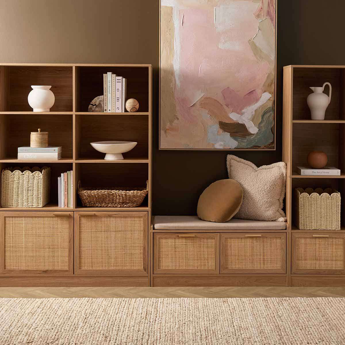Noosa Rattan Large Bookcase - Natural - Image 3