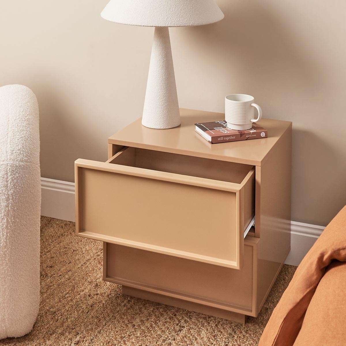 Osaka Bedside Table - Camel - Image 4
