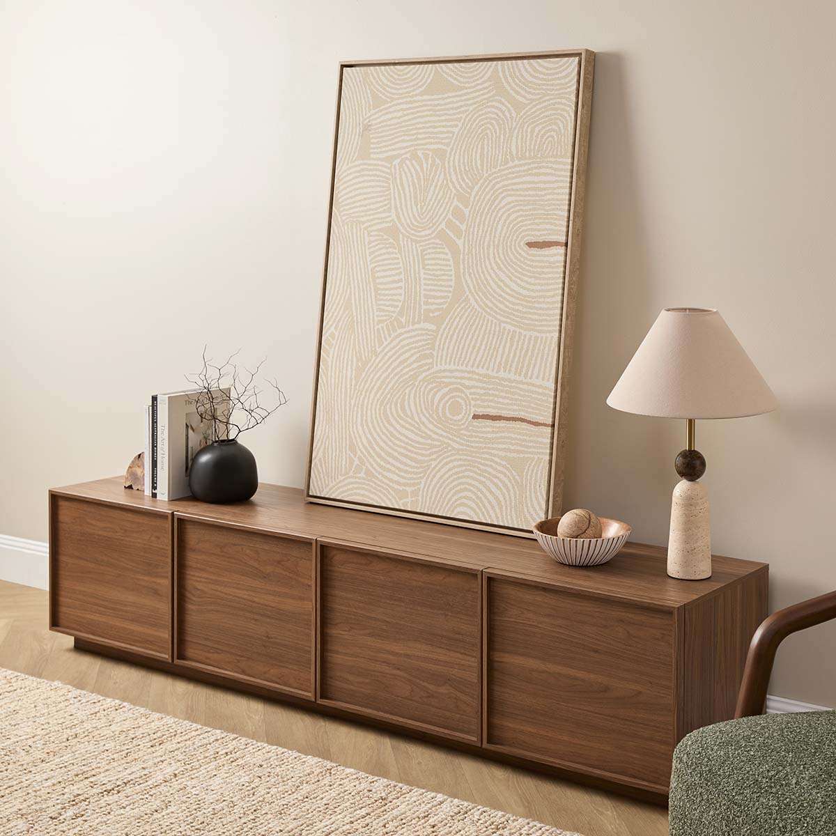 Osaka Large Entertainment Unit - Walnut - Image 5