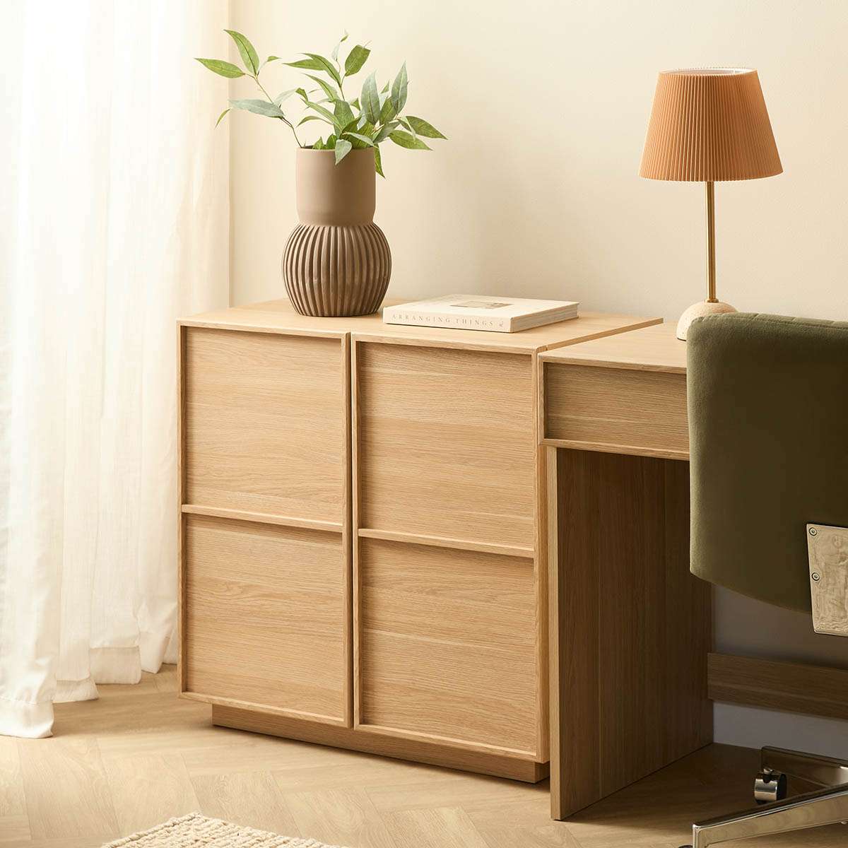 Osaka Two Door Cabinet - Natural - Image 3