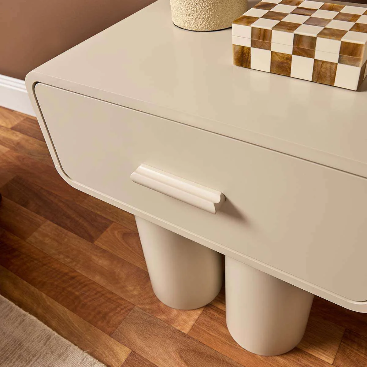 Otis Bedside Table - Beige - Image 2
