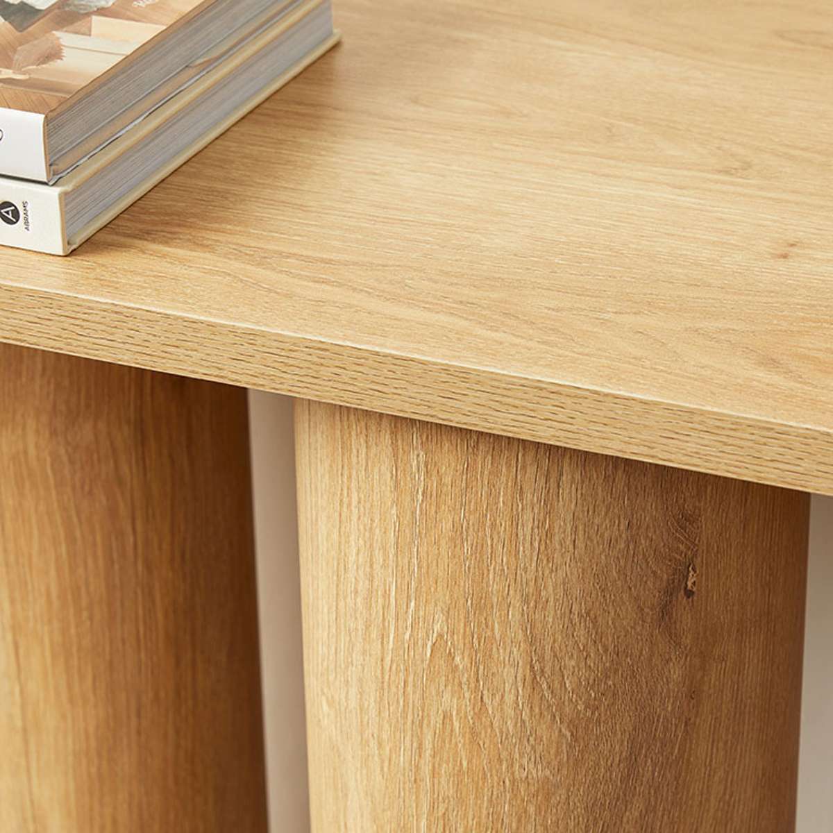 Otis Chunky Leg Console Table - Natural - Image 6