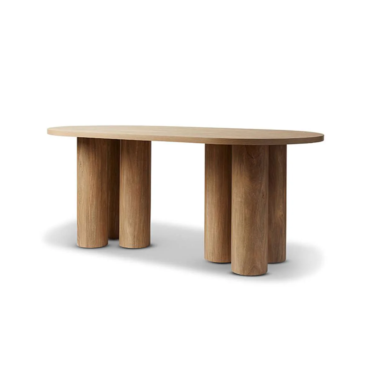 Otis Six Seater Dining Table - Pecan - Image 11