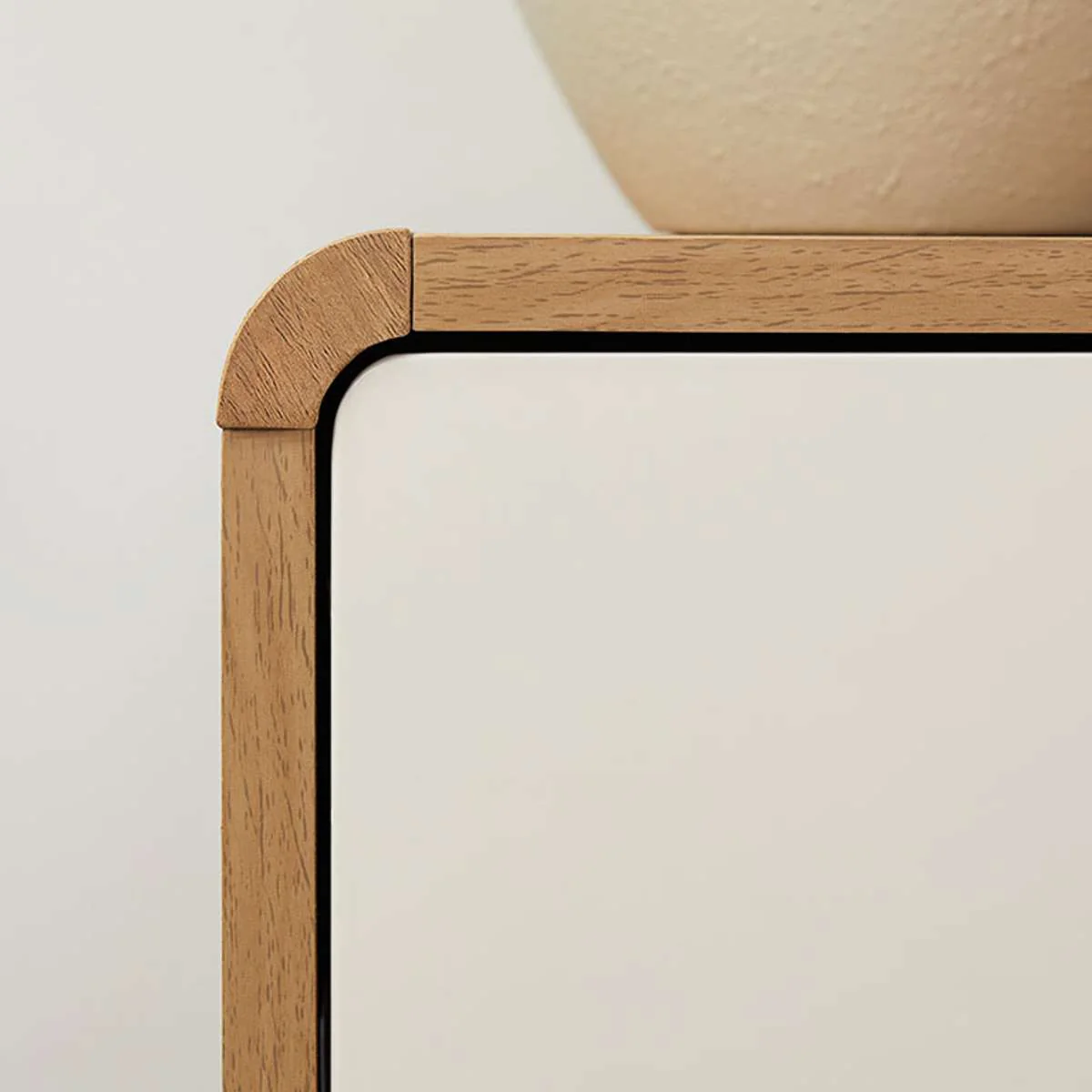Owen Bedside Table - Pecan/Beige - Image 7