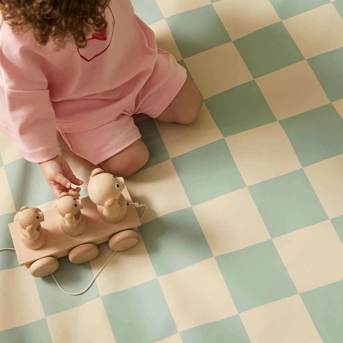 Padded Play Mat Reversible - Green - Image 3