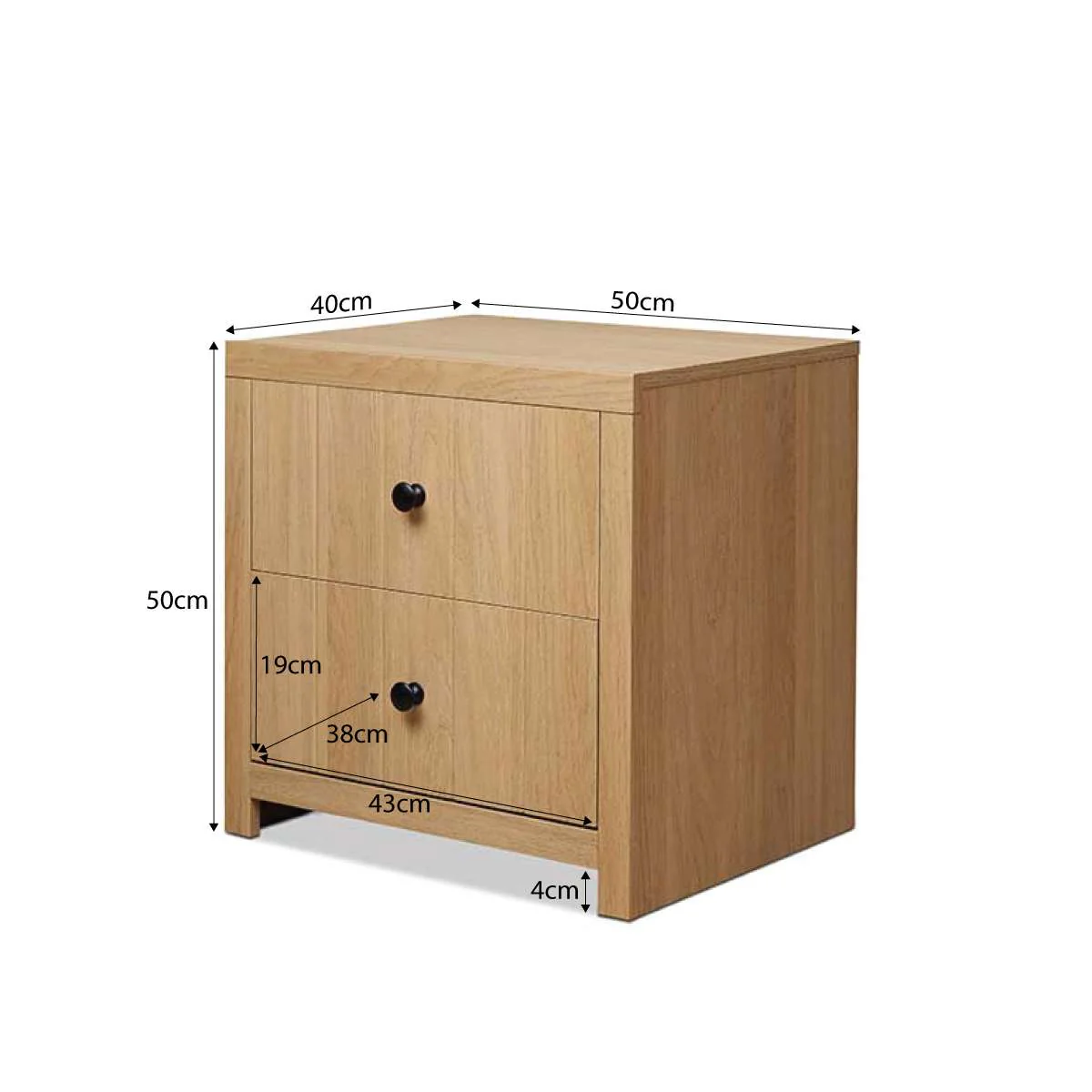 Portland Bedside Table - Natural - Image 11