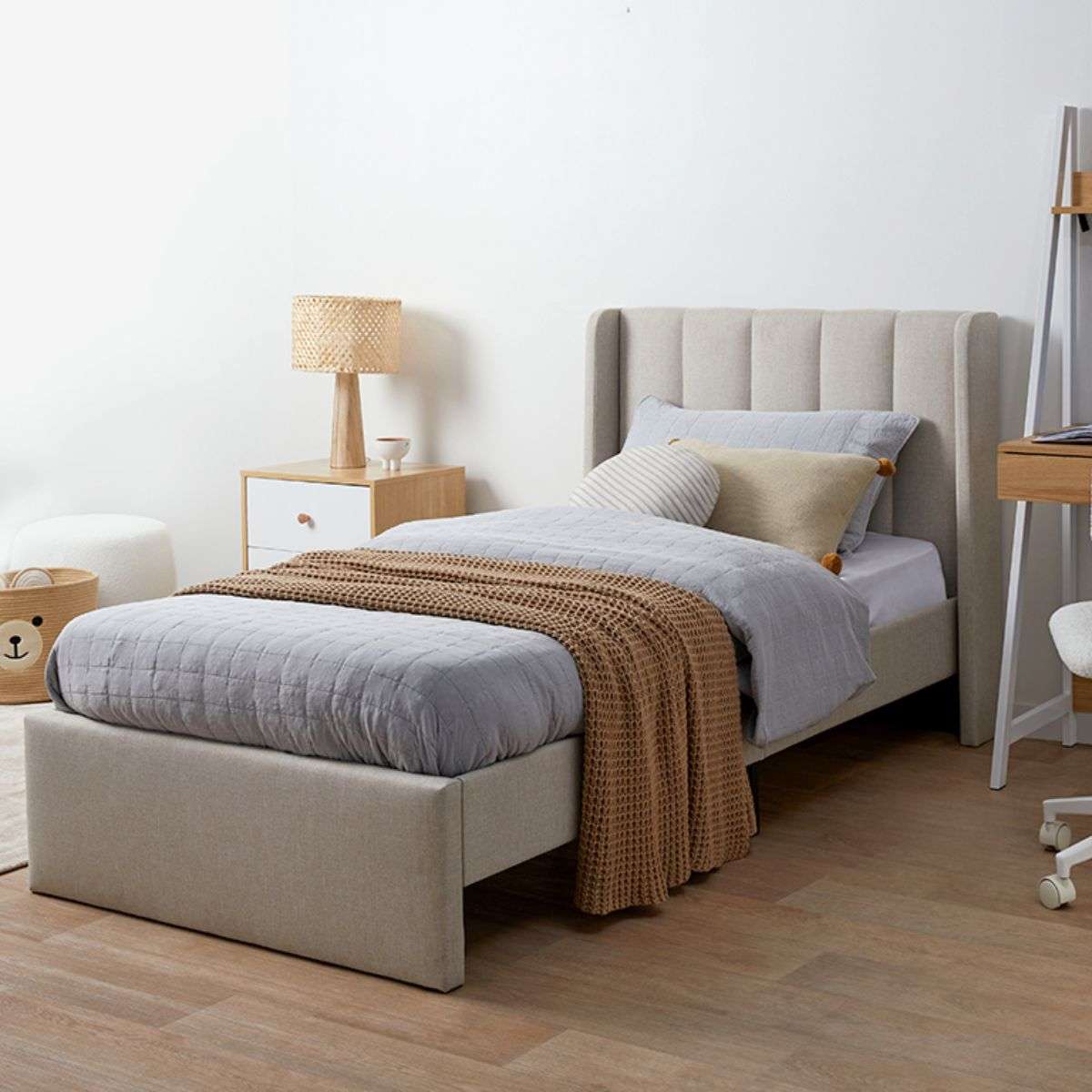 Quinn Single Bed - Natural - Image 3