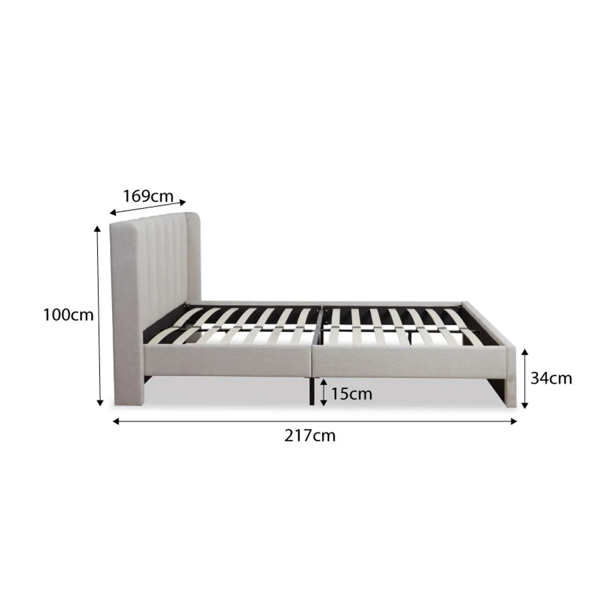 Quinn Queen Bed Natural and Bamboo Queen Mattress Bundle - Image 6