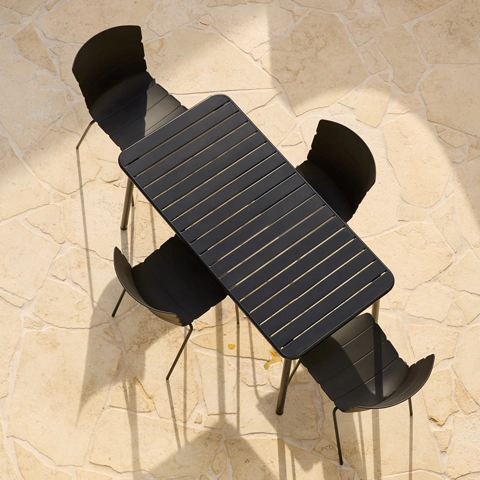 Ravello Outdoor Four Seater Dining Table - Black