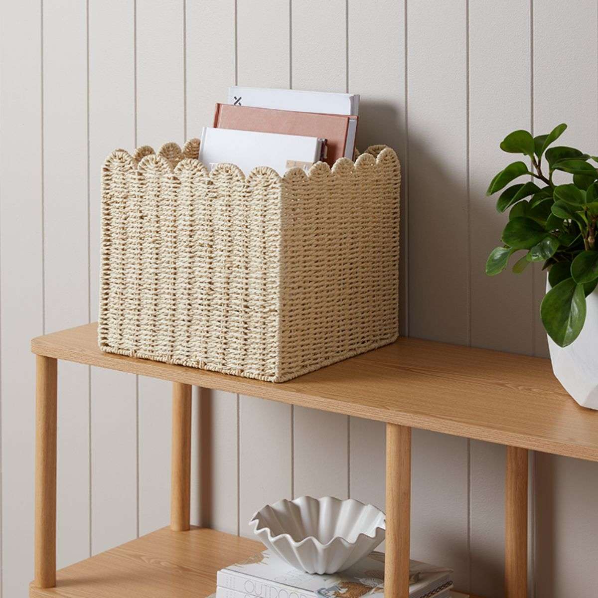 Scalloped Cube Basket - Bundle of Four - Image 2