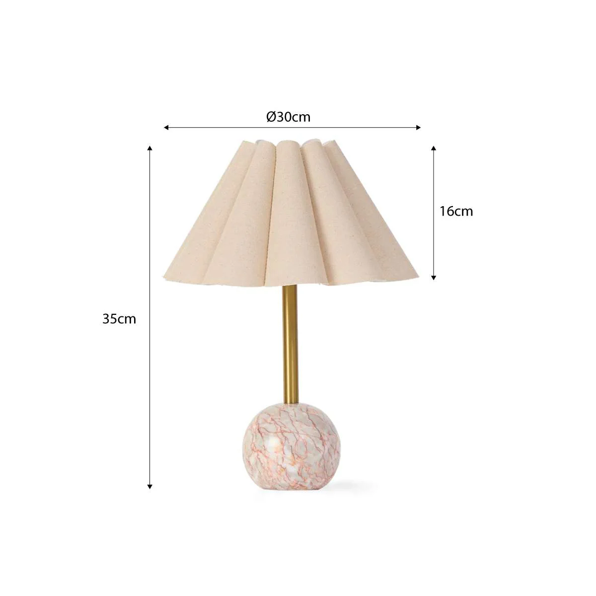 Sienna Solid Marble Base Table Lamp - Image 10
