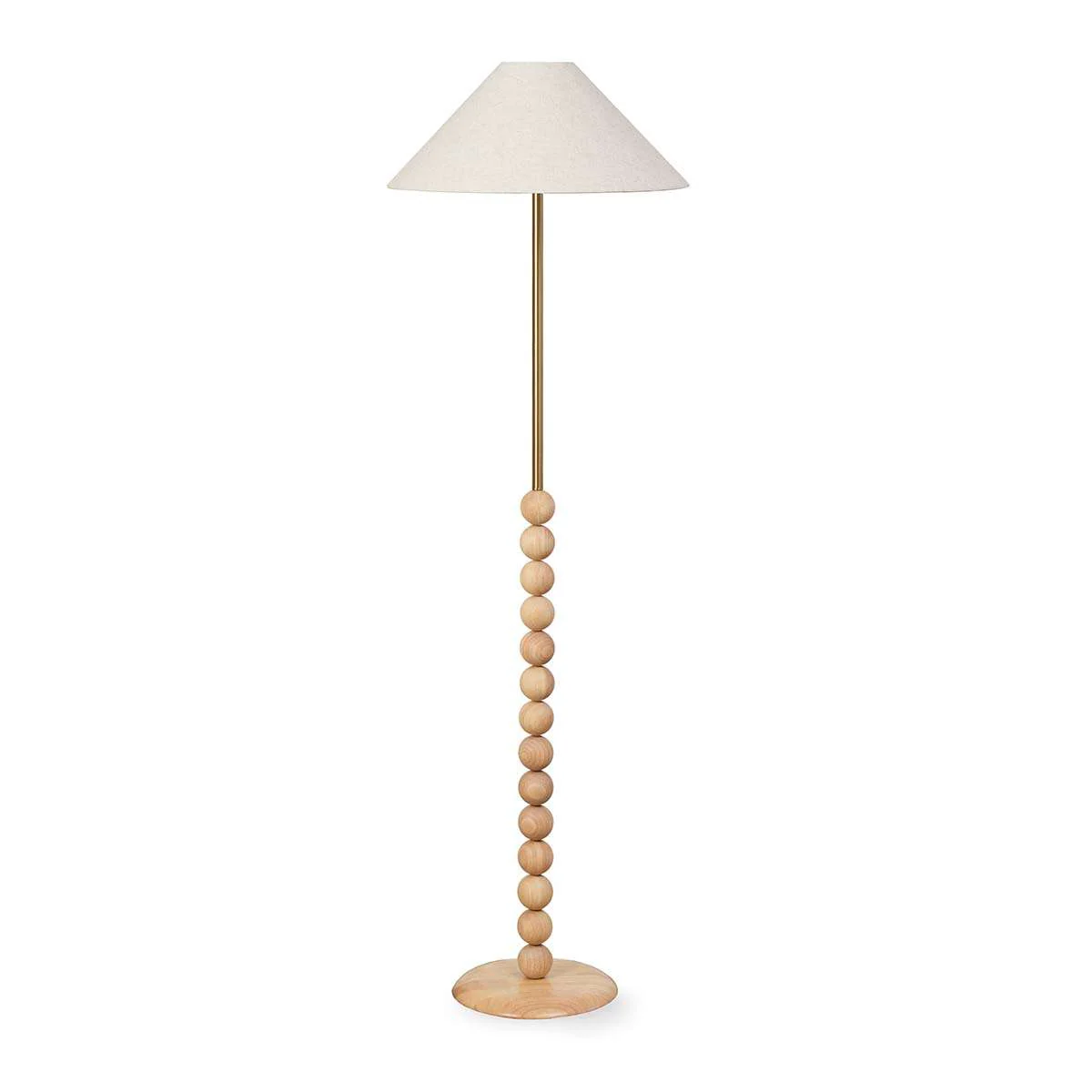 Skyla Sphere Wooden Ball Floor Lamp - Image 8