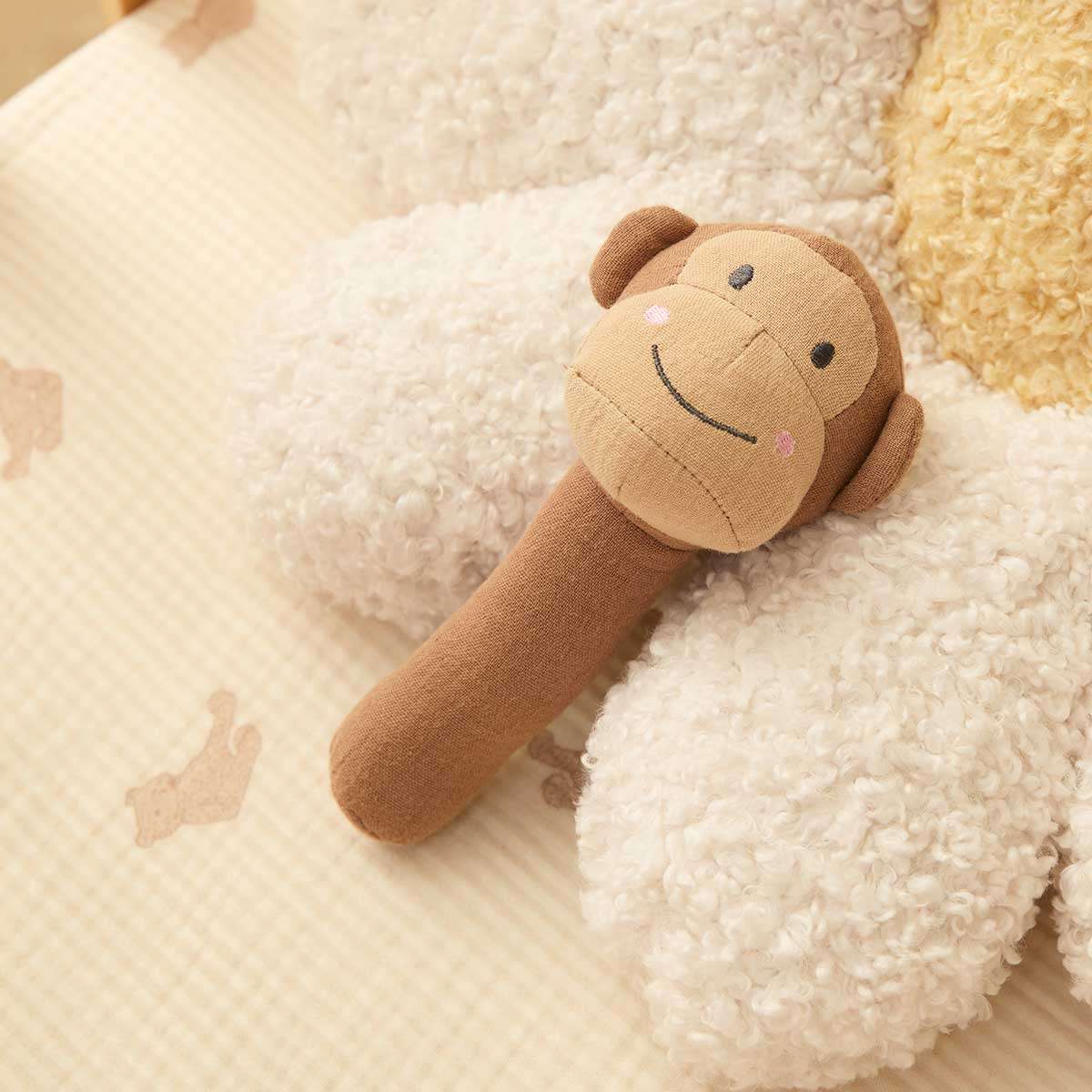 Soft Cotton Monkey Rattle - Image 2