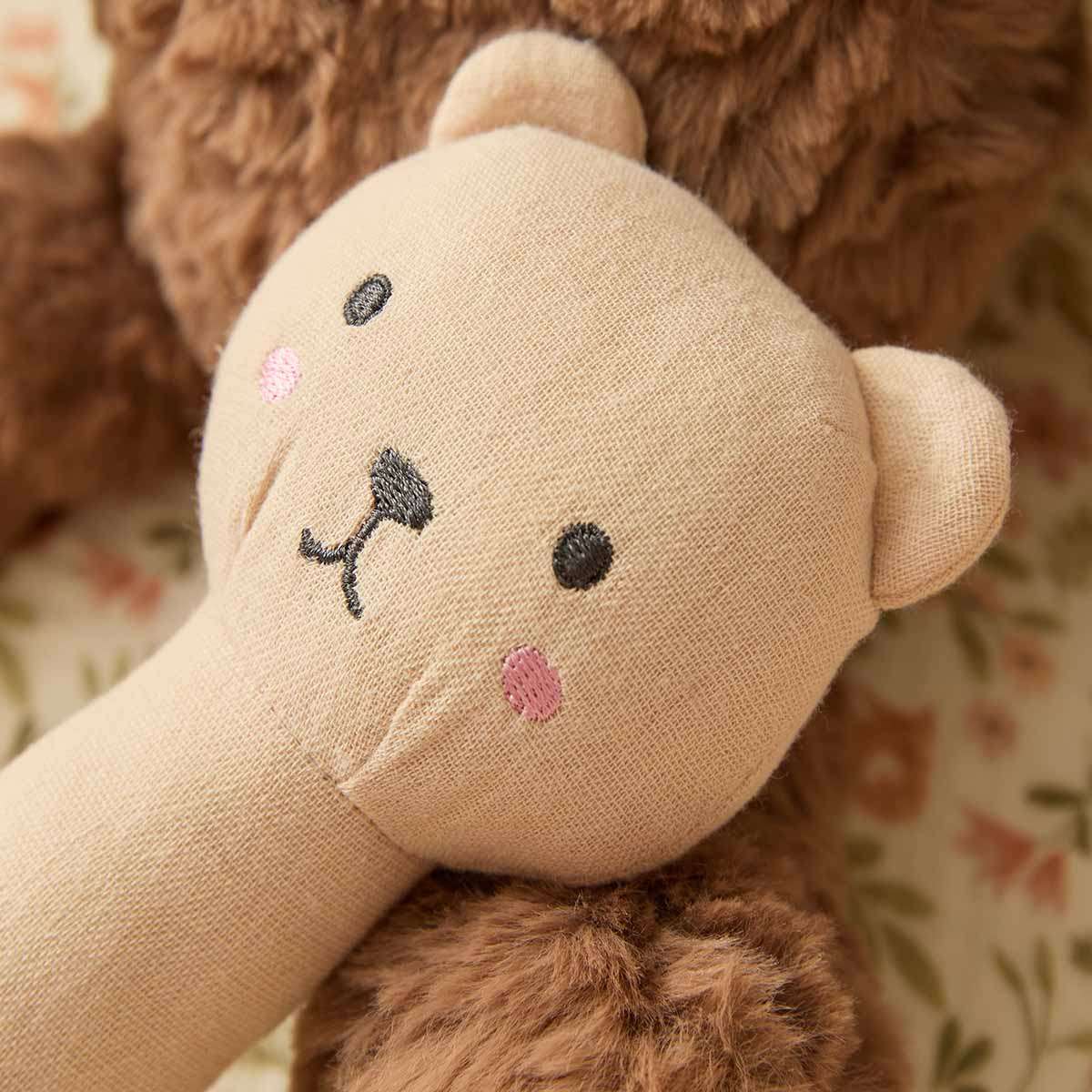 Soft Cotton Teddy Rattle - Image 3