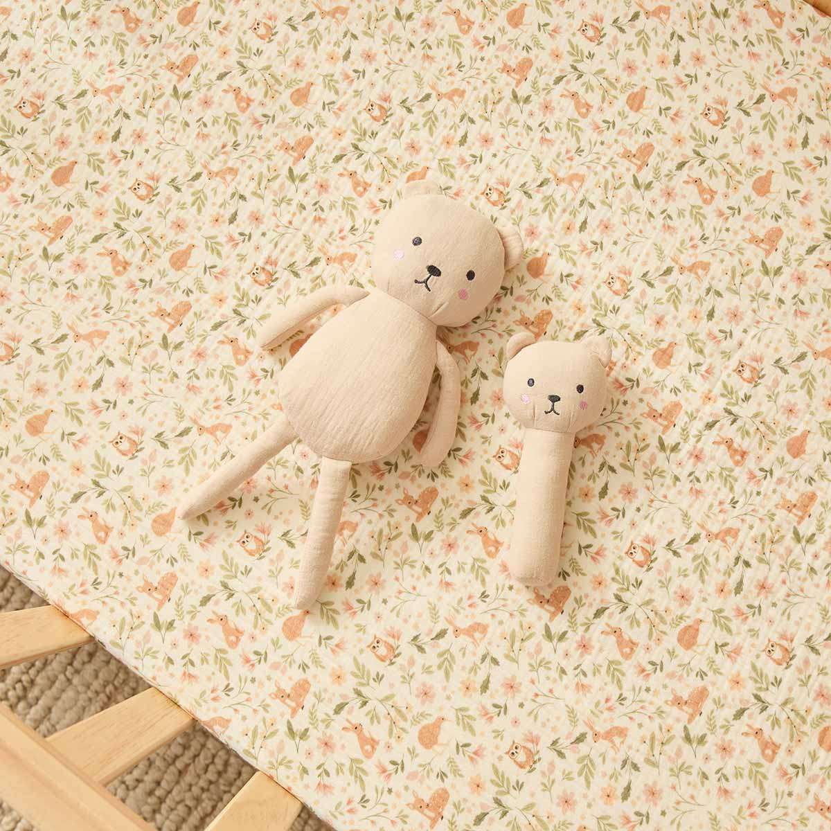Soft Cotton Teddy Rattle - Image 4
