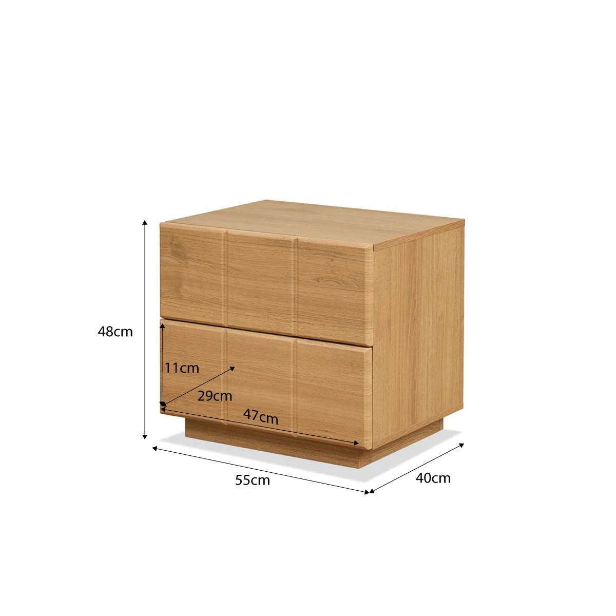Sonny Checkerboard Bedside - Natural - Image 9