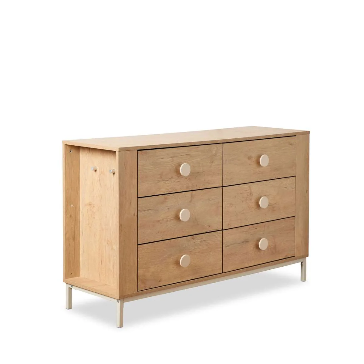 Spotty Six Drawers With Storage - Cream - Image 13