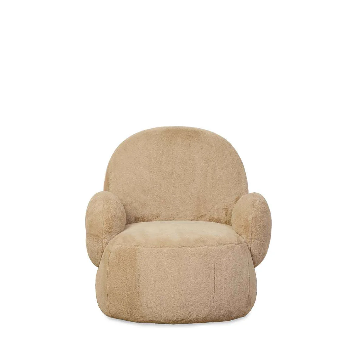Teddy Bear Swivel Chair - Cream - Image 10