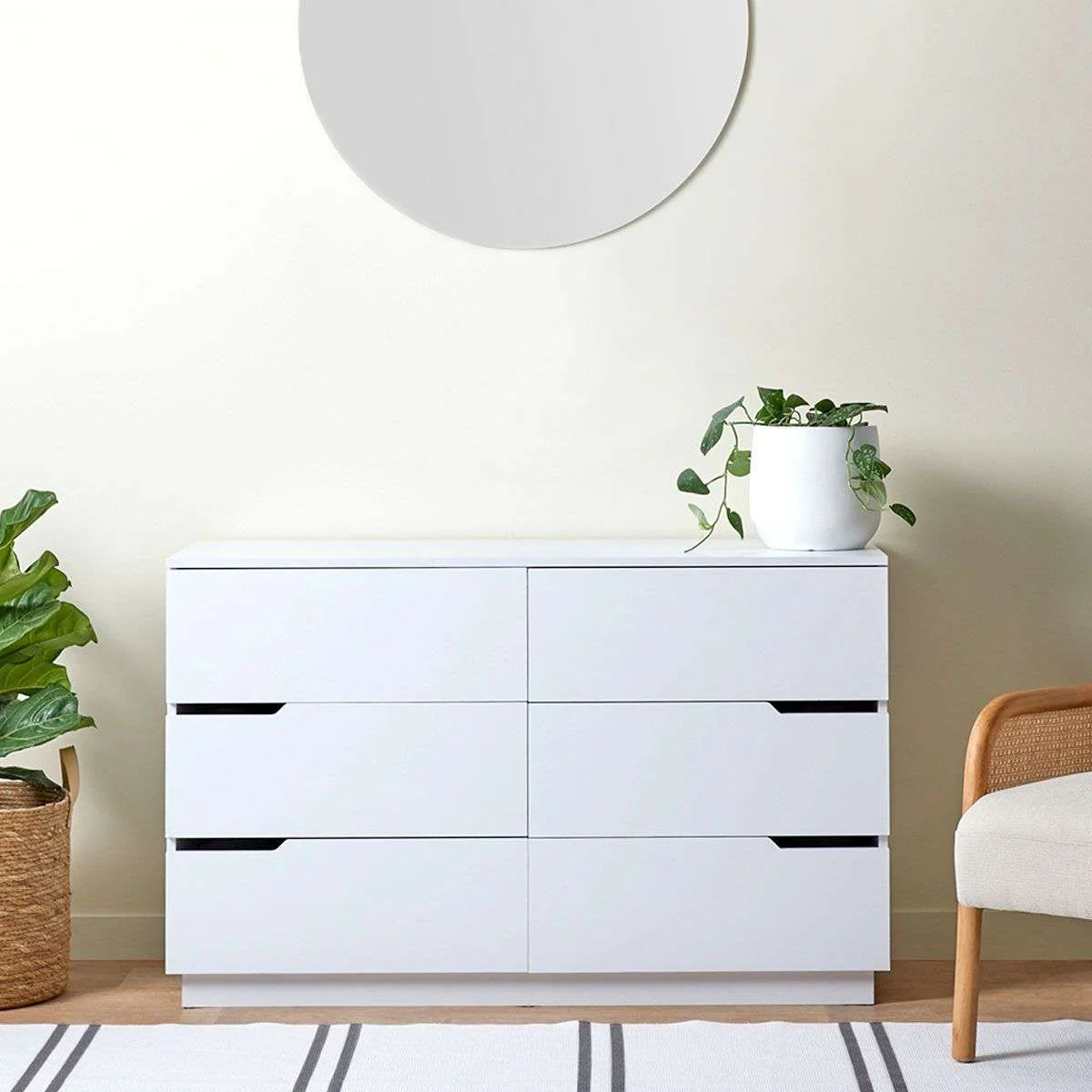 Zack Six Drawer - White Bundle - Image 3
